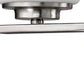 10" Silver And White Metal Vanity Flush Mounted Sconce