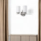 11" Silver And White Metal Flush Mounted Sconce