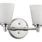 10" Silver And White Metal and Glass Vanity Flush Mounted Sconce