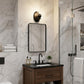 One Light Matte Black Wall Light with Clear Glass Shade