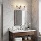 10" Clear And Silver Metal and Glass Vanity Flush Mounted Sconce