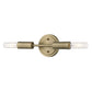 5" Gold Metal Vanity Flush Mounted Sconce