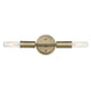 5" Gold Metal Vanity Flush Mounted Sconce