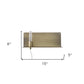 XL Dull Gold Shelf Wall Light