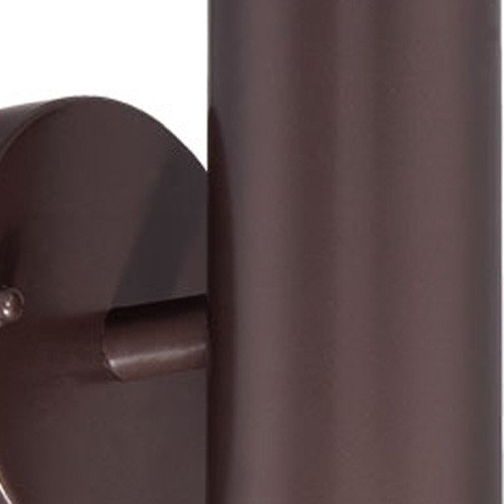 7" Bronze Metal Flush Mounted Sconce