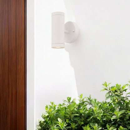 White LED Two Light Can Shape Wall Sconce