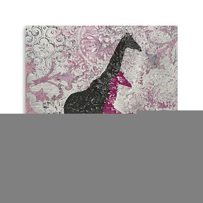 Exotic Pink Giraffes Unframed Print Wall Art