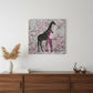 Exotic Pink Giraffes Unframed Print Wall Art