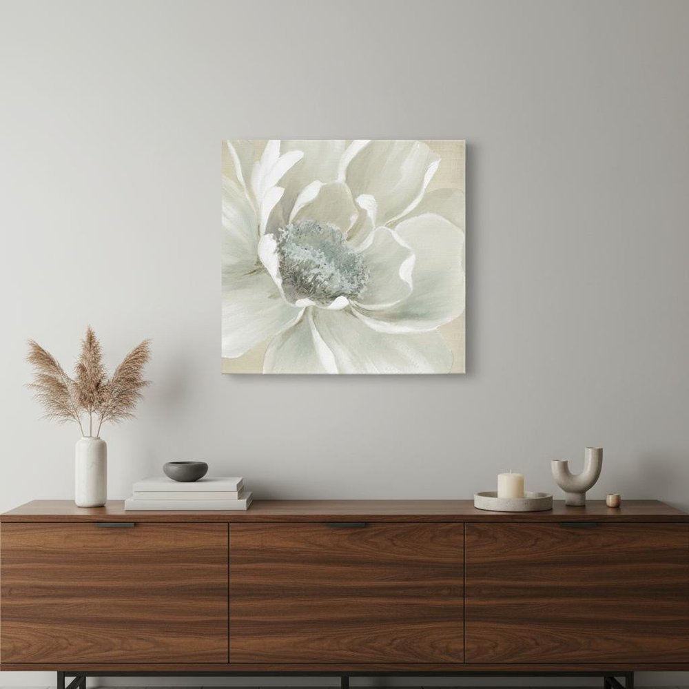 Soft Winter Flower Unframed Print Wall Art