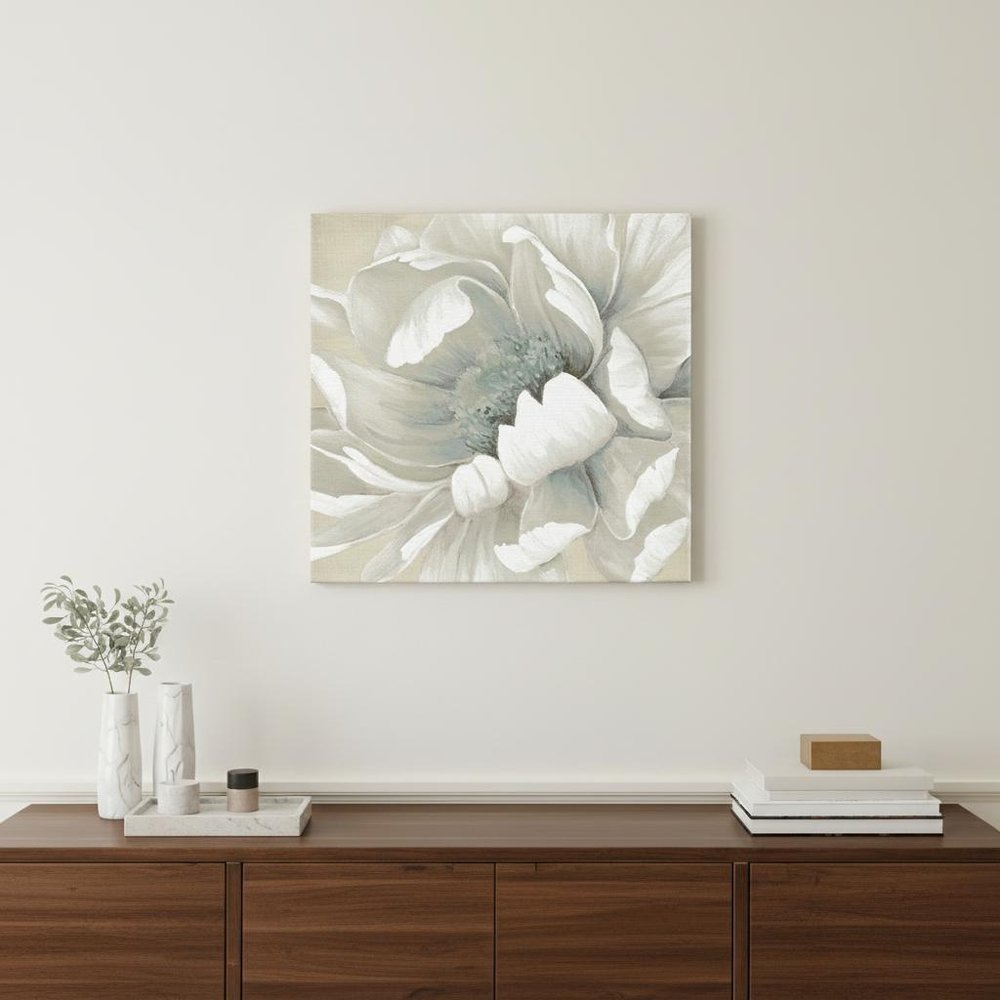 Soft Winter Flower In Bloom Unframed Print Wall Art