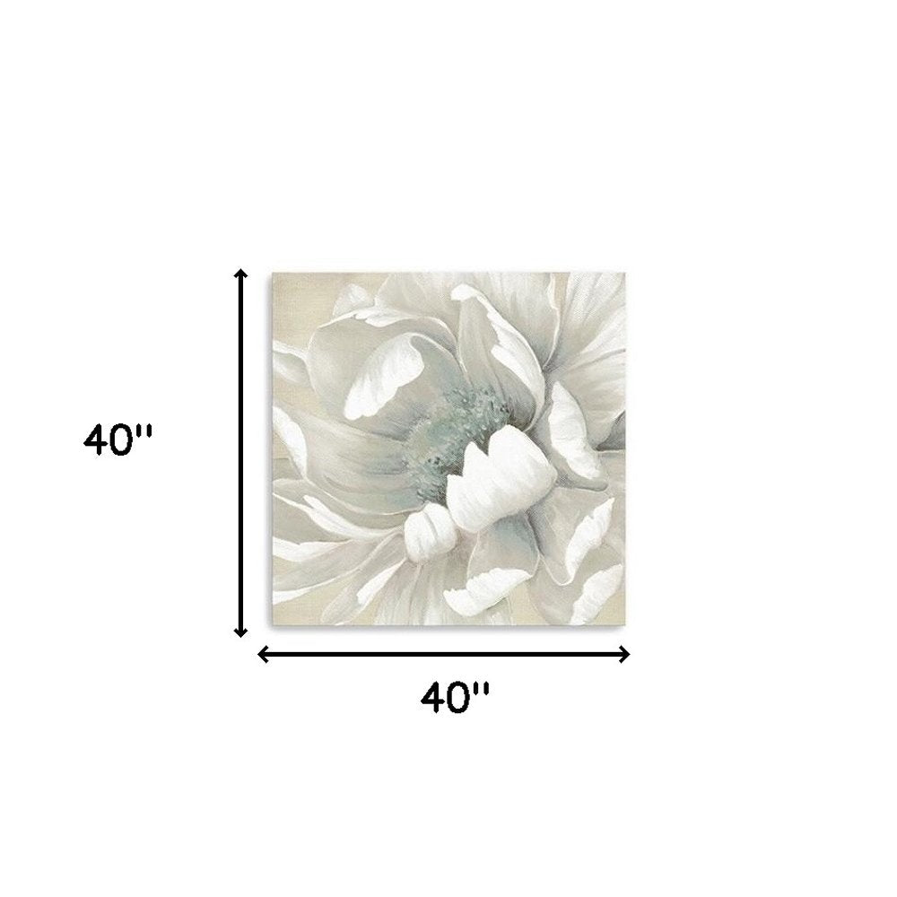 Soft Winter Flower In Bloom Unframed Print Wall Art