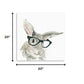 20" x 20" Watercolor Cutie Rabbit in Glasses Canvas Wall Art