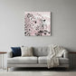 Pink Laying Leopard Unframed Print Wall Art