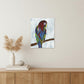 Small Bright and Tropical Parrot Canvas Wall Art