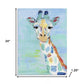 24" x 18" Pastel Patchwork Giraffe Canvas Wall Art