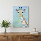 24" x 18" Pastel Patchwork Giraffe Canvas Wall Art