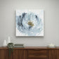 20" x 20" Watercolor Abstract Gray Blue Flower Canvas Wall Art