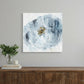 20" x 20" Watercolor Abstract Gray Blue Flower II Canvas Wall Art
