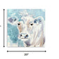 20" x 20" Blue Pastel Watercolor Cow Unframed Canvas Wall Art