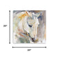 20" x 20" Abstract Watercolor Horse Canvas Wall Art