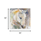 20" x 20" Abstract Watercolor Horse Canvas Wall Art