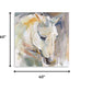 20" x 20" Abstract Watercolor Horse Canvas Wall Art