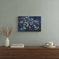 18" x 24" Navy Blue Watercolor Midnight Bird Rendezvous Canvas Wall Art