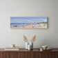 Small Dogs Playing at the Beach Canvas Wall Art