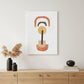 Abstract Shapes In Balance Unframed Print Wall Art