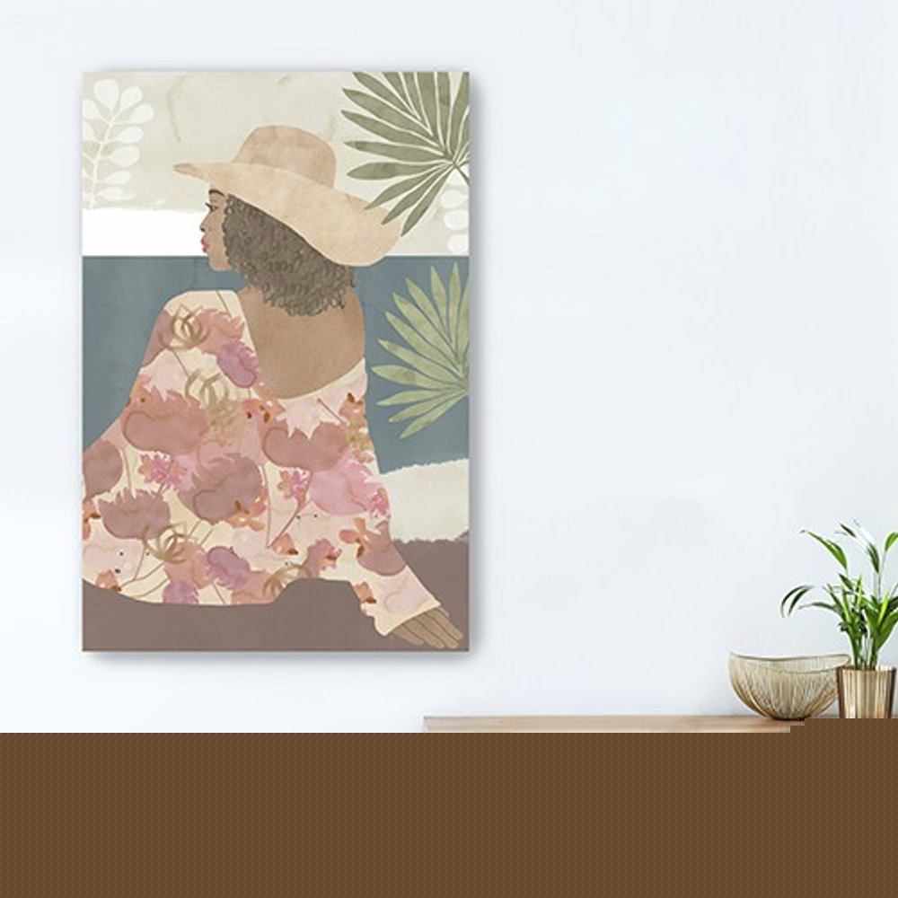 Bohemian Terracotta Lady Unframed Print Wall Art