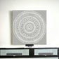 Boho White Mandala Unframed Print Wall Art