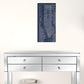 24" x 16" Indigo and White Aerial New York Map Canvas Wall Art