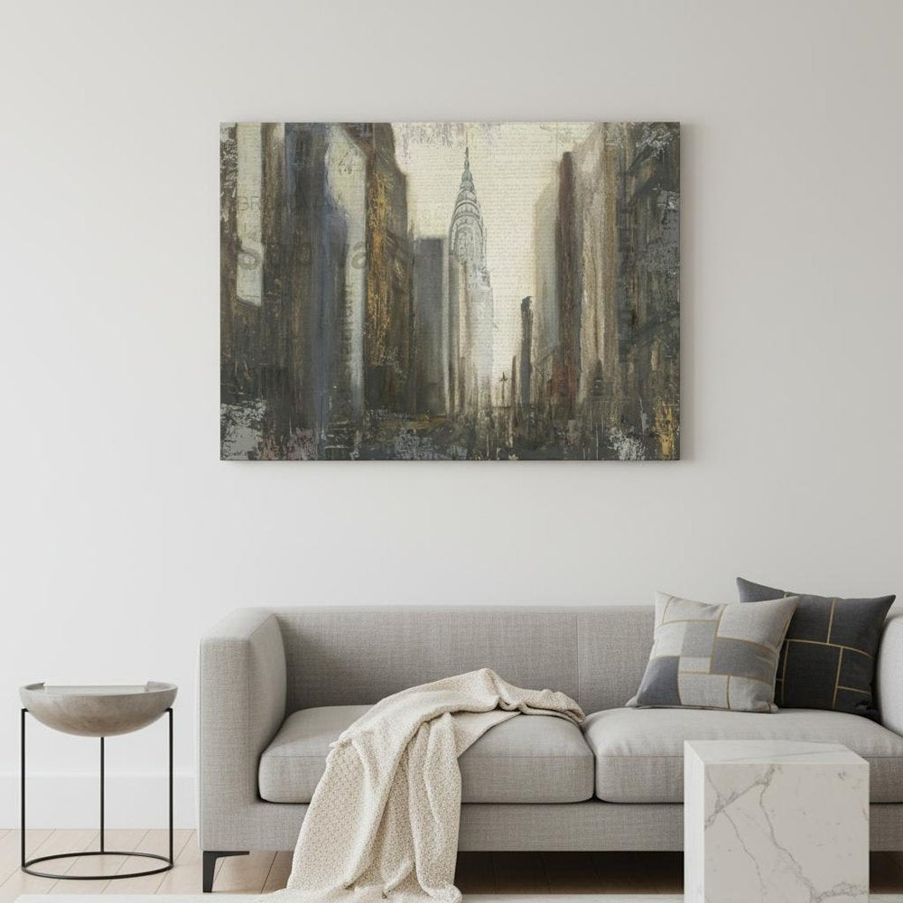 Nyc Urban Street Scene Unframed Print Wall Art