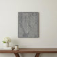 24" x 16" Gray and White Aerial New York Map Canvas Wall Art