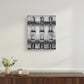20" x 16" Balcony View Black and White Photo Real Canvas Wall Art