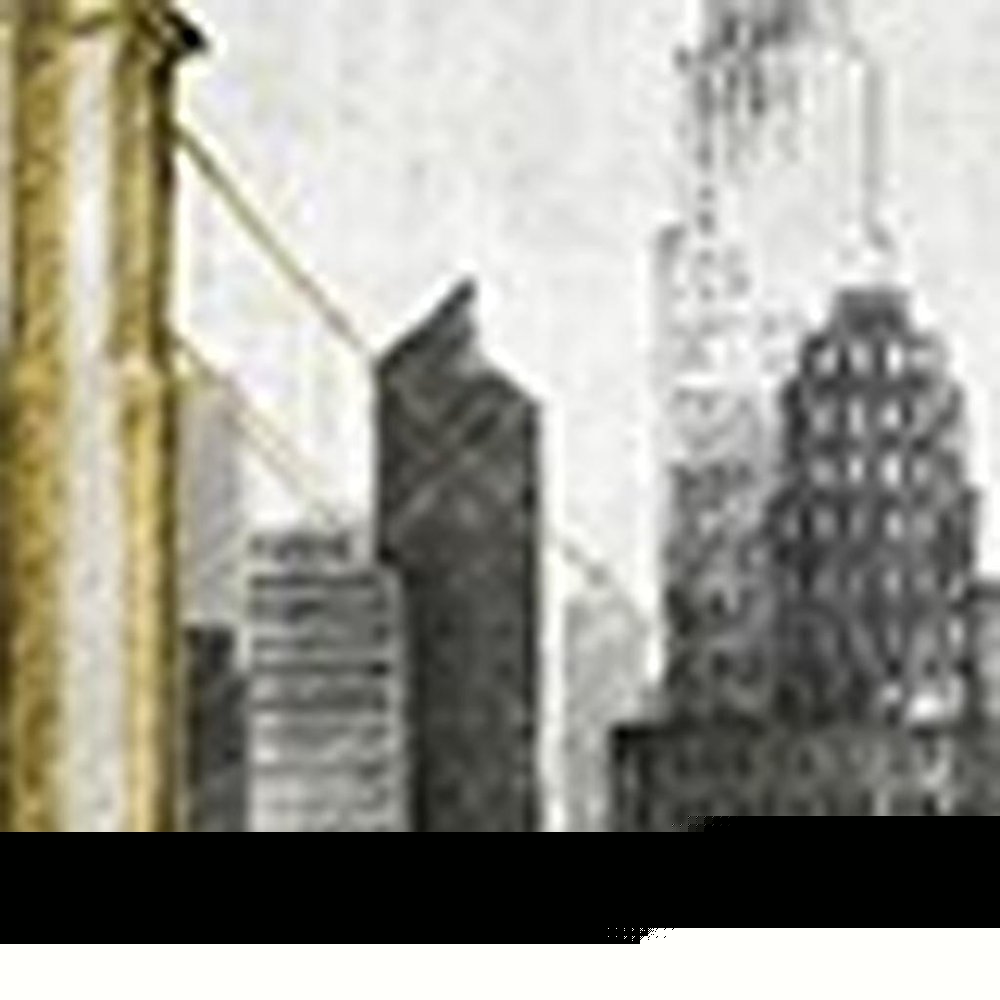 Nyc Golden Bridge Skyline Unframed Print Wall Art