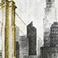 Nyc Golden Bridge Skyline Unframed Print Wall Art