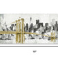 Nyc Golden Bridge Skyline Unframed Print Wall Art