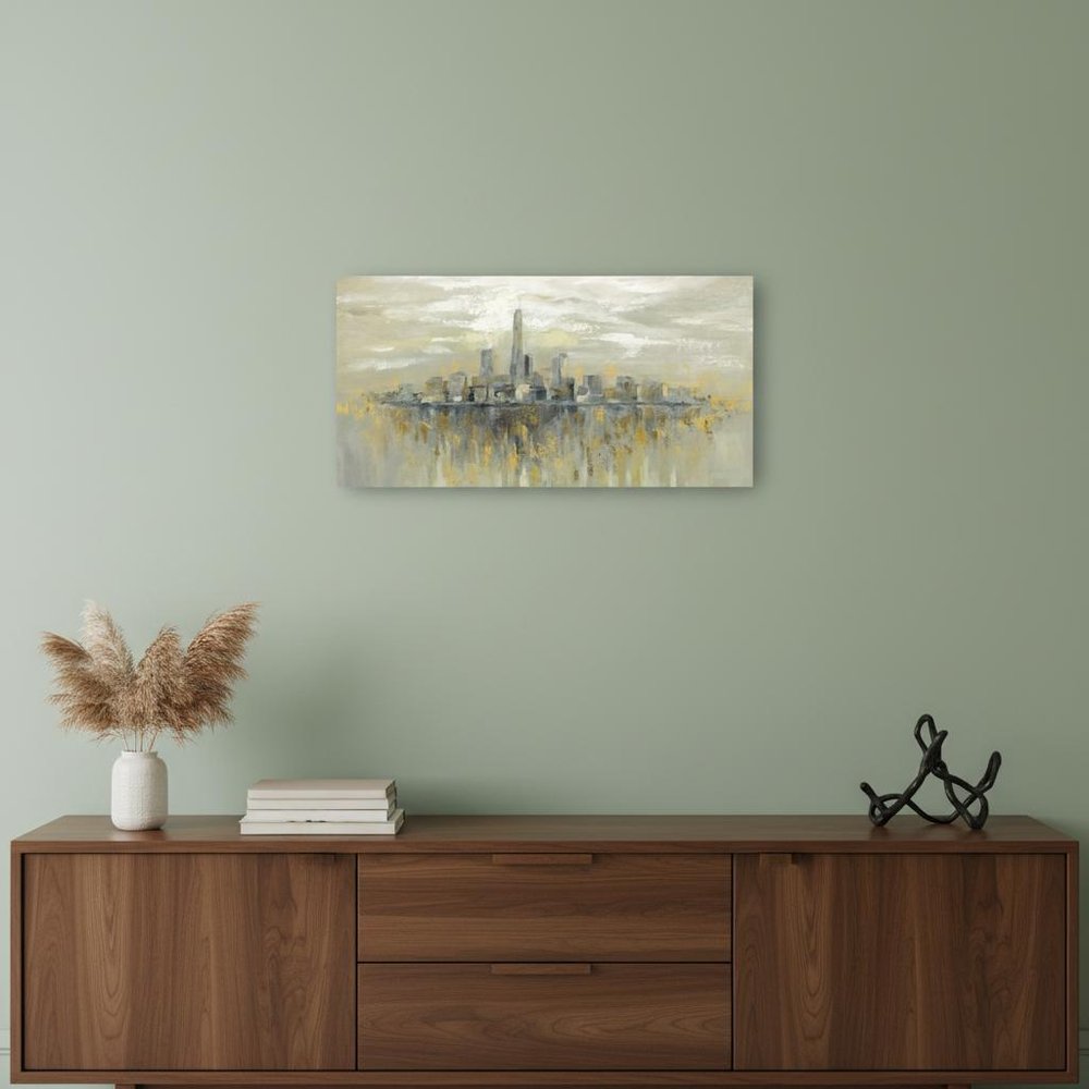 Artistic Manhattan City Skyline Unframed Print Wall Art