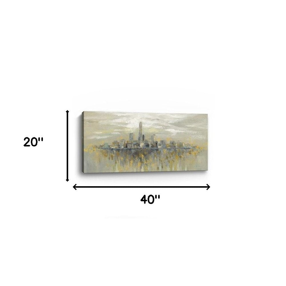 Artistic Manhattan City Skyline Unframed Print Wall Art