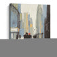 20" x 16" Watercolor Walk in the City Canvas Wall Art