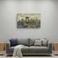 Vintage Inspired Nyc City Skyline Unframed Print Wall Art