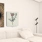 Singular Red Blossom Branch Unframed Print Wall Art
