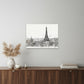 Monochrome Paris Rooftops Sketch Unframed Print Wall Art