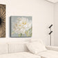 Angelic White Peony Flower Unframed Print Wall Art