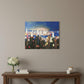 20" x 16" Watercolor City Lights on the Horizon Canvas Wall Art