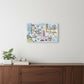 Fun Illustrated Nyc Map Unframed Print Wall Art