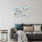 Fun Illustrated Nyc Map Unframed Print Wall Art