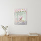 Pretty Pastel Pink Paris Unframed Print Wall Art