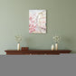 Pretty Pastel Pink Paris Street Unframed Print Wall Art